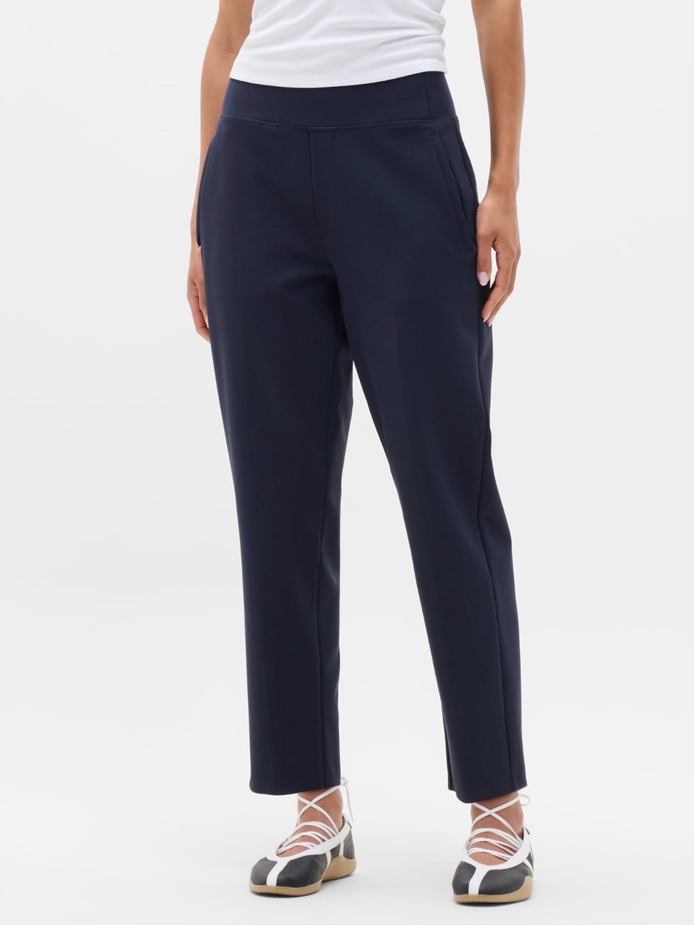 Athleta Endless High Rise Pants in Navy - Size 10 Tall